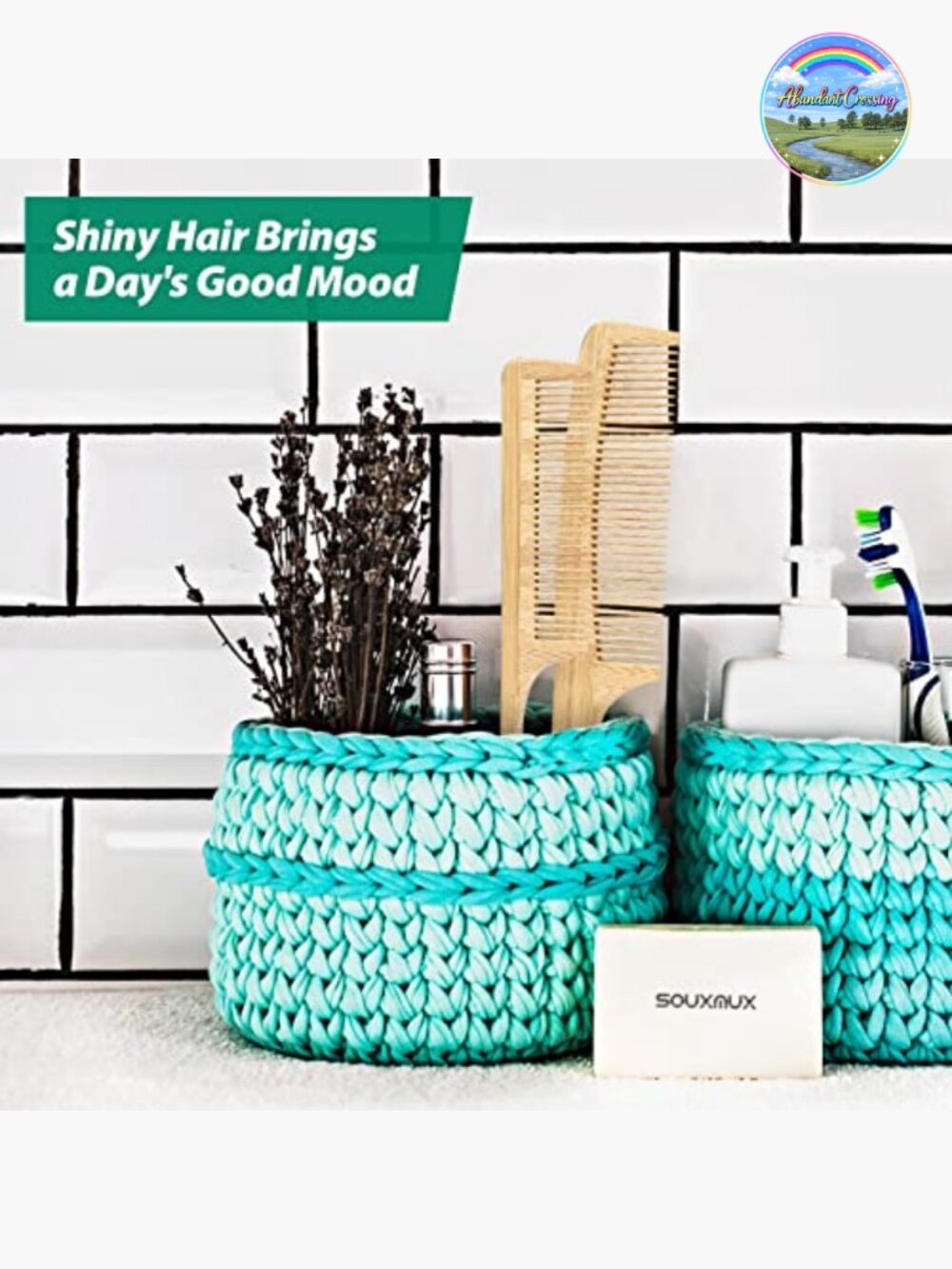 5 Bamboo Anti-Static Hair Combs Set: Wide Tooth, Rat Tail, Fine Tooth for - Picture 6 of 6